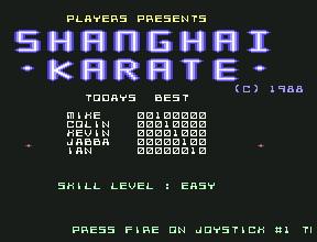 Pantallazo de Shanghai Karate para Commodore 64
