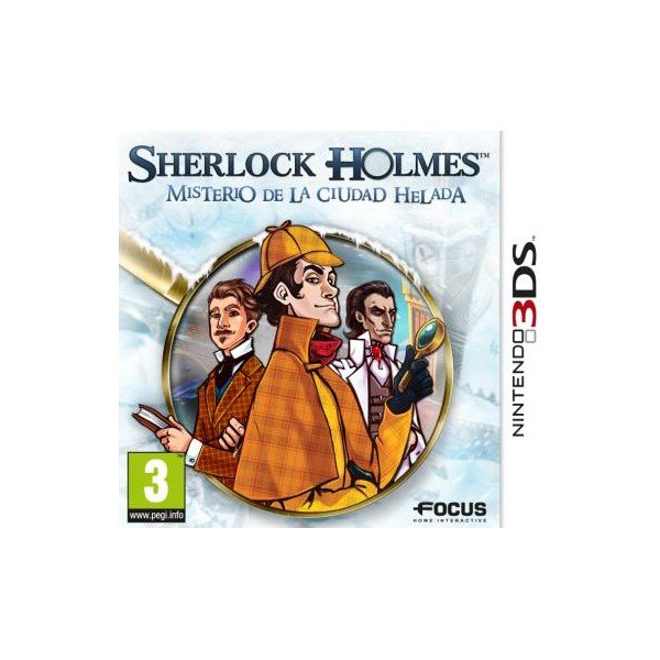 Caratula de Sherlock Holmes:Misterio de la Ciudad Helada para Nintendo 3DS