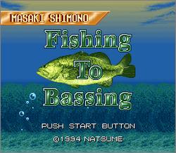 Pantallazo de Shimono Masaki no Fishing to Bassing (Japonés) para Super Nintendo
