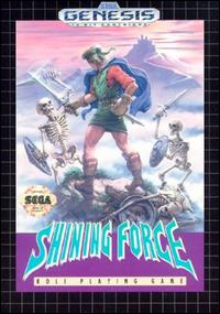 Caratula de Shining Force para Sega Megadrive