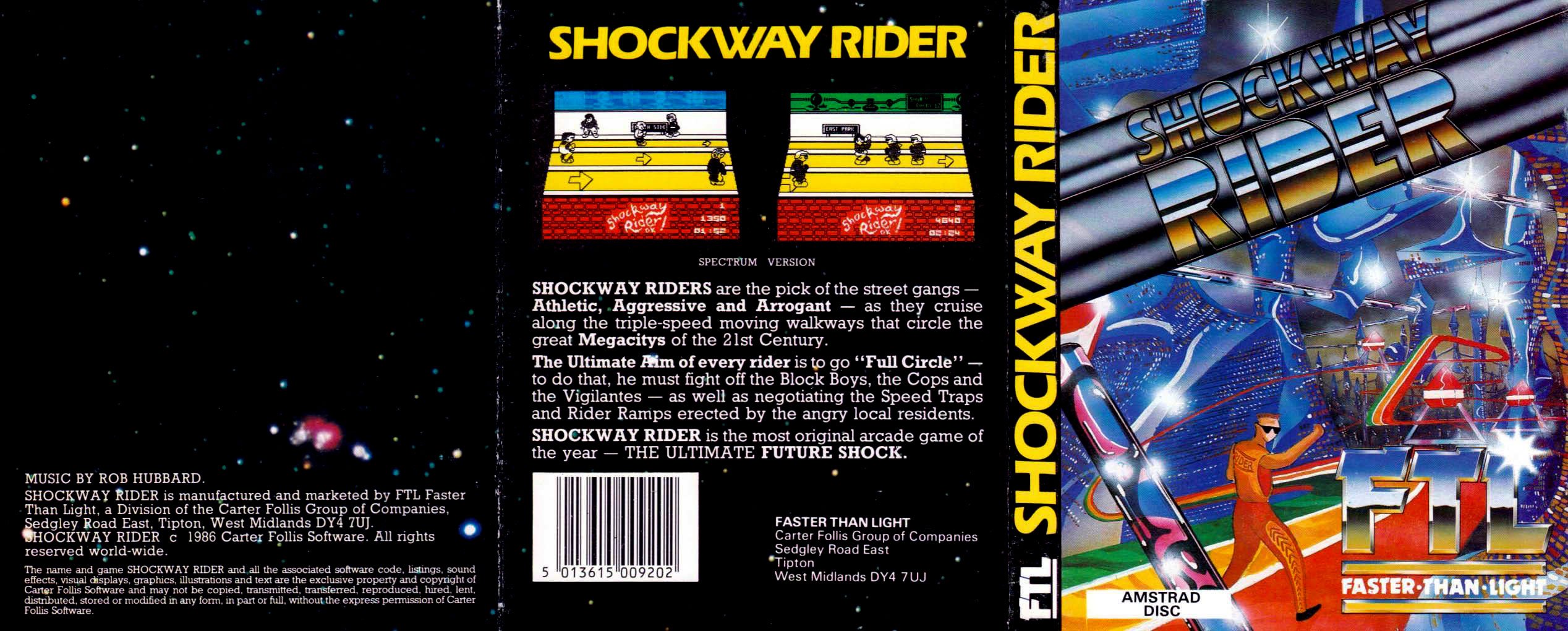 Caratula de Shockway Rider para Amstrad CPC