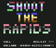 Pantallazo de Shoot the Rapids para Commodore 64