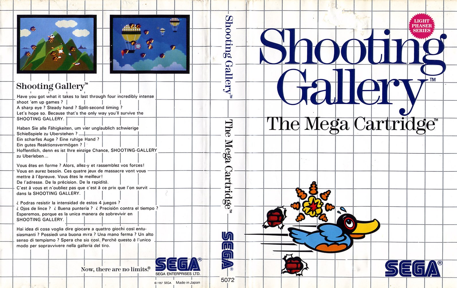 Caratula de Shooting Gallery para Sega Master System