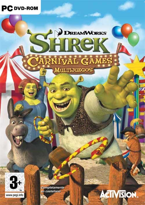 Caratula de Shrek: Carnival Games Multijuegos para PC