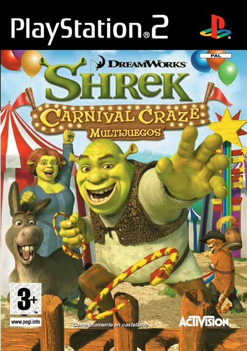 Caratula de Shrek: Carnival Games Multijuegos para PlayStation 2