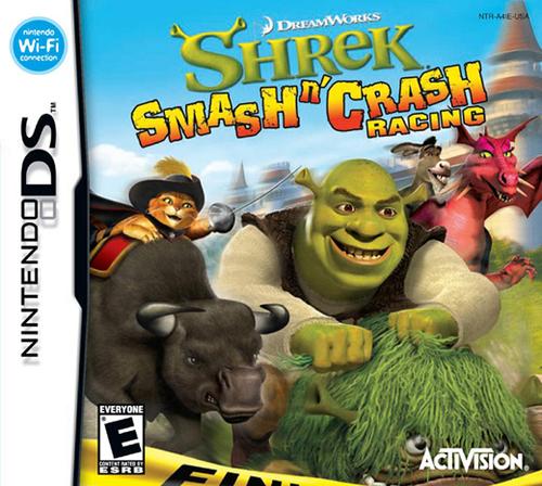 Caratula de Shrek Smash and Crash para Nintendo DS