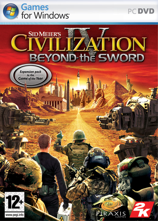 Caratula de Sid Meier's Civilization IV : Beyond the Sword para PC