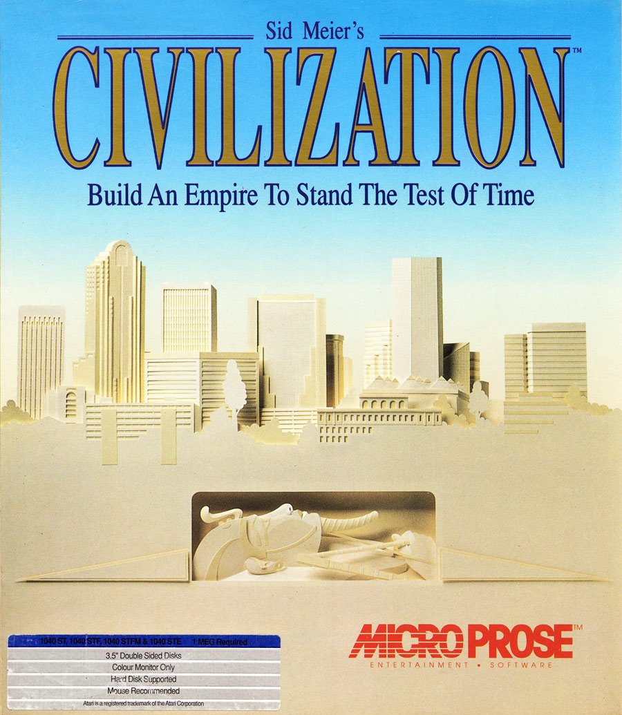 Caratula de Sid Meier's Civilization para Atari ST