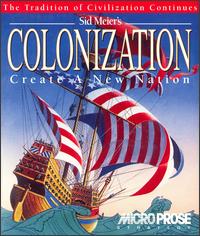 Caratula de Sid Meier's Colonization (Dos) para PC
