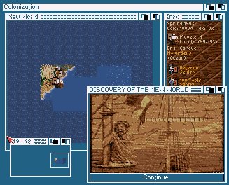 Pantallazo de Sid Meier's Colonization para Amiga