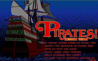 Pantallazo de Sid Meier's Pirates! para Atari ST