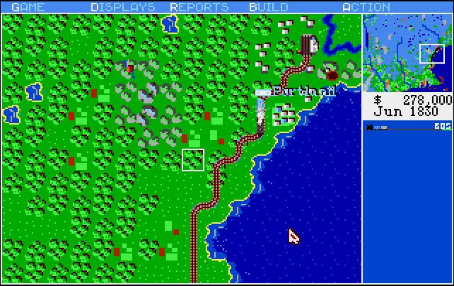 Pantallazo de Sid Meier's Railroad Tycoon para Atari ST