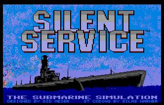 Pantallazo de Silent Service para Atari ST