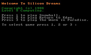 Pantallazo de Silicon Dreams, Pack para Amstrad CPC