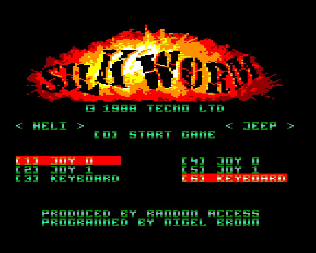 Pantallazo de Silkworm para Amstrad CPC