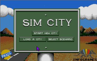 Pantallazo de Sim City para Atari ST