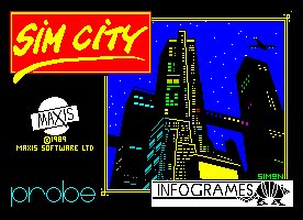 Pantallazo de Sim City para Spectrum