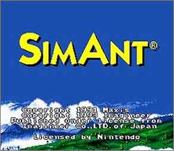 Pantallazo de SimAnt para Super Nintendo