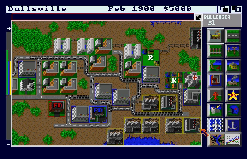 Pantallazo de SimCity para Amiga