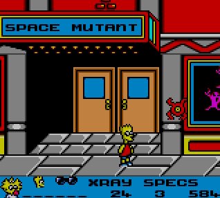 Pantallazo de Simpson: Bart vs. The Space Mutants, The para Gamegear