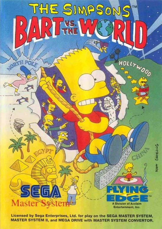 Caratula de Simpsons: Bart vs the World, The para Sega Master System