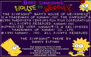 Pantallazo de Simpsons: Bart's House of Weirdness, The para PC