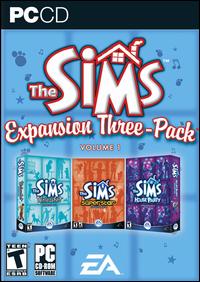 Caratula de Sims: Expansion Three-Pack -- Vol. 1, The para PC
