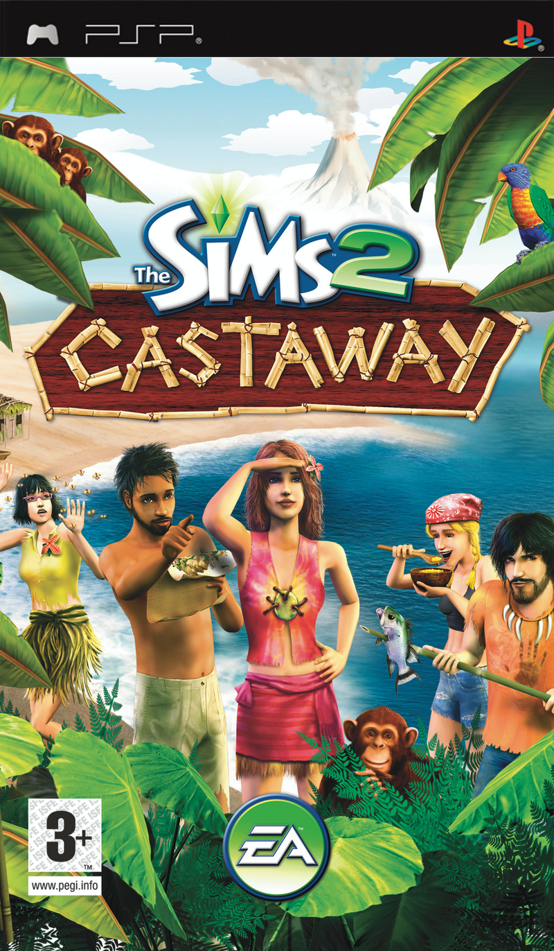 Caratula de Sims 2: Castaway, The (Naufragos) para PSP
