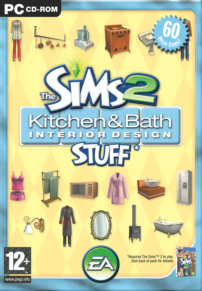 Caratula de Sims 2: Kitchen & Bath Interior Design Stuff, The para PC