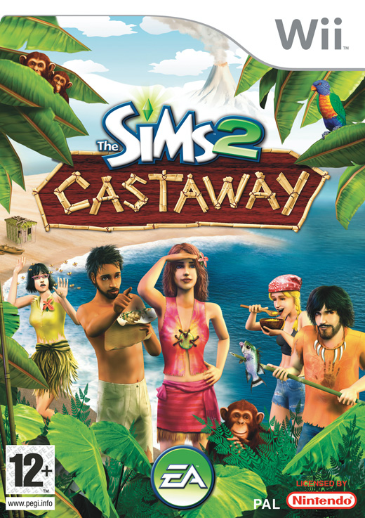 Caratula de Sims 2. Naufragos, Los para Wii
