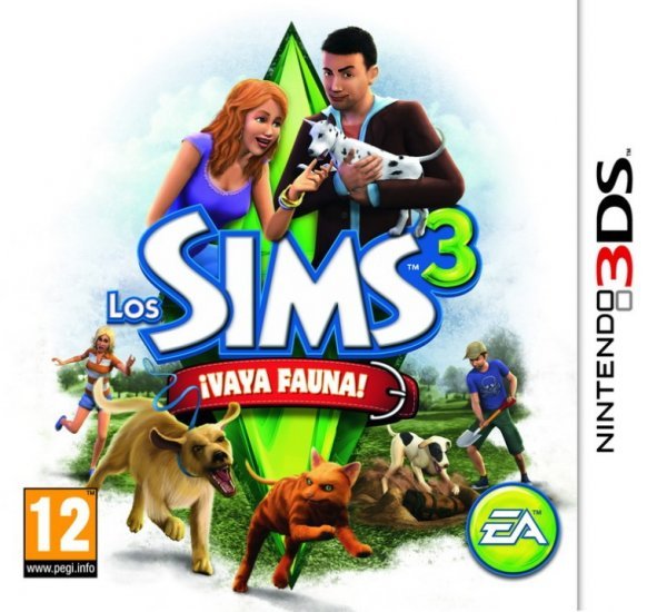 Caratula de Sims 3, Los: Vaya Fauna para Nintendo 3DS