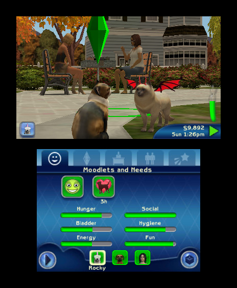 Pantallazo de Sims 3, Los: Vaya Fauna para Nintendo 3DS