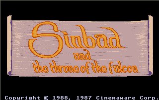 Pantallazo de Sinbad and the Throne of the Falcon para Atari ST