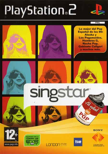 Caratula de SingStar: La Edad de Oro del Pop Español para PlayStation 2