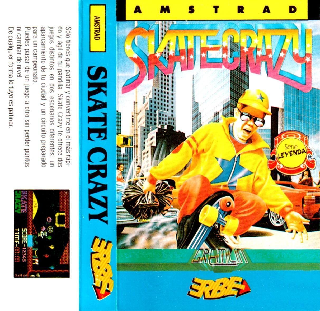 Caratula de Skate Crazy para Amstrad CPC