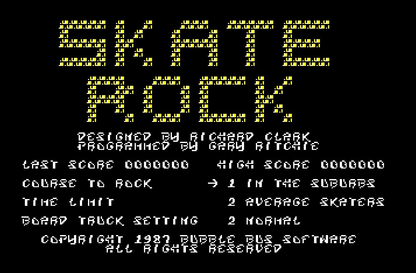 Pantallazo de Skate Rock para Amstrad CPC