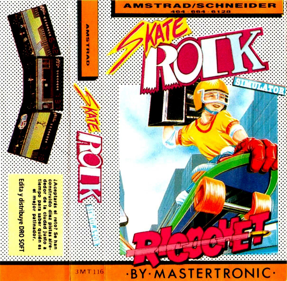 Caratula de Skate Rock para Amstrad CPC