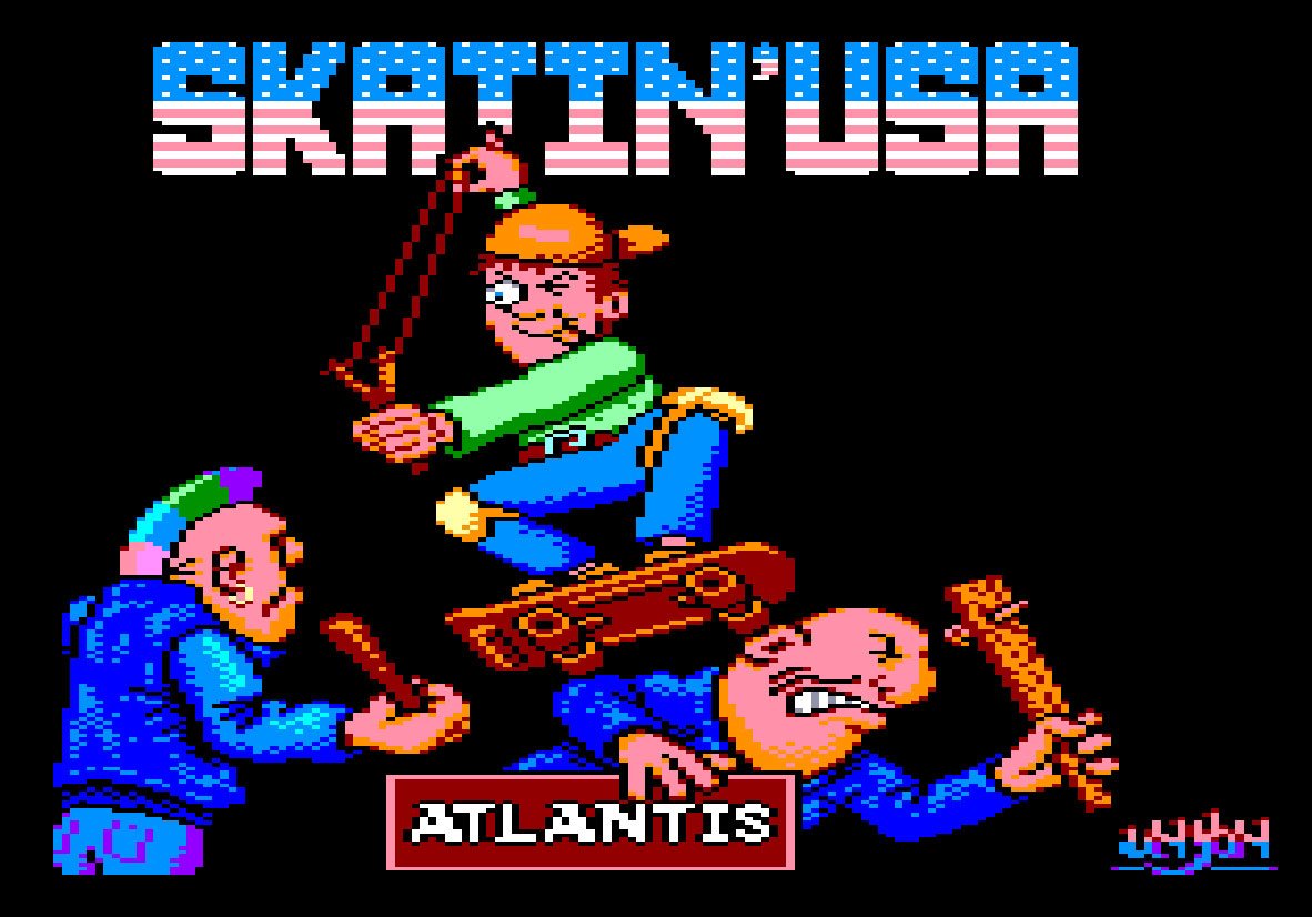 Pantallazo de Skatin' USA para Amstrad CPC