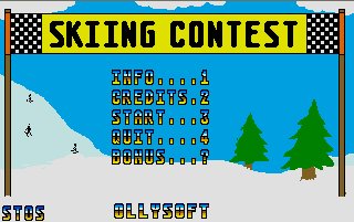 Pantallazo de Skiing Contest para Atari ST