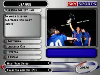Pantallazo de Sky Sports Football Quiz Season 02 para PlayStation