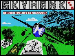 Pantallazo de SkyHawk para MSX