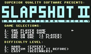 Pantallazo de Slap Shot II: International_hockey para Commodore 64