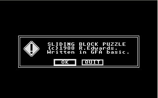 Pantallazo de Sliding Block Puzzle para Atari ST