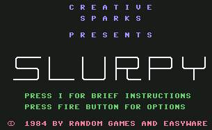 Pantallazo de Slurpy para Commodore 64