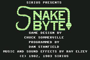 Pantallazo de Snake Byte para Commodore 64