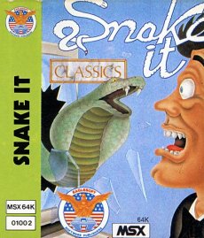 Caratula de Snake It para MSX