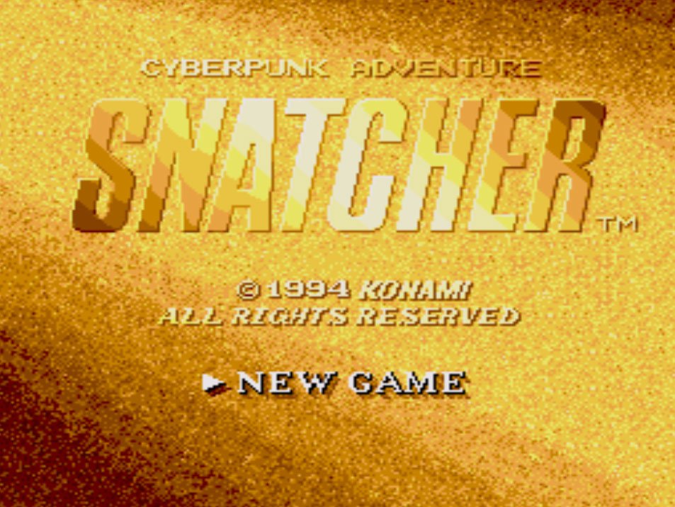 Pantallazo de Snatcher para Sega CD