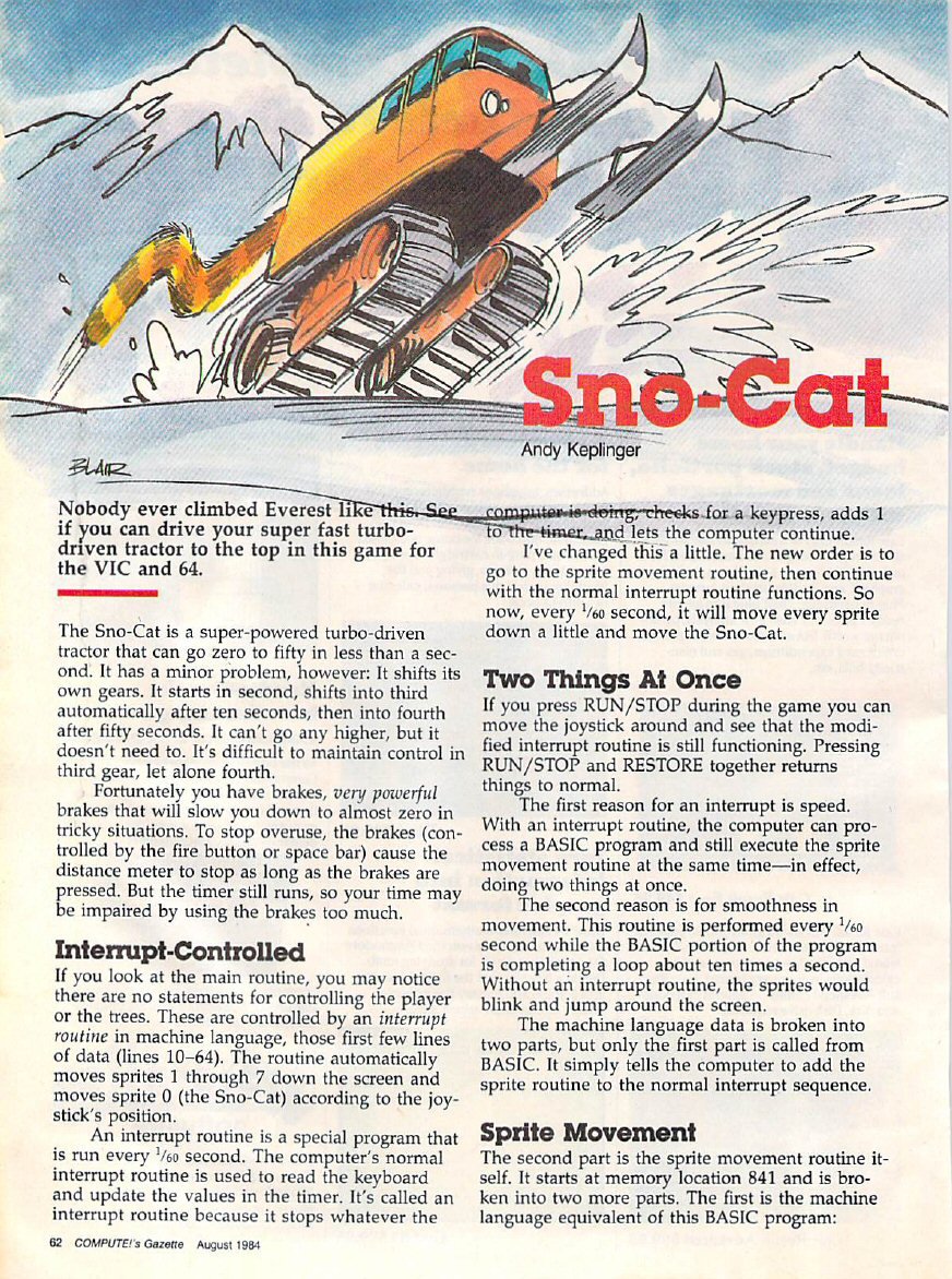 Caratula de Snocat para Commodore 64