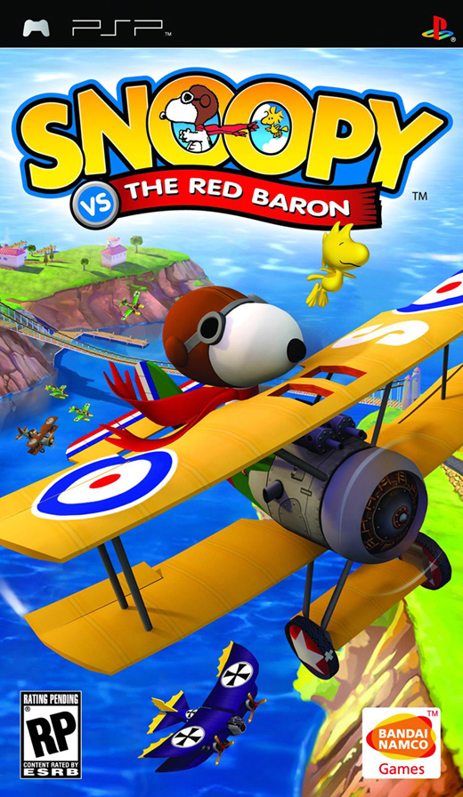 Caratula de Snoopy vs. The Red Baron para PSP