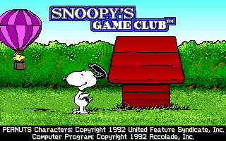 Pantallazo de Snoopy's Game Club para PC